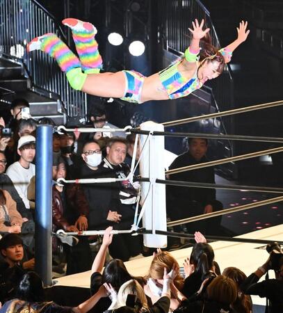 プロレス「スターダム」で再デビューを果たしたフワちゃん＝２５年１２月