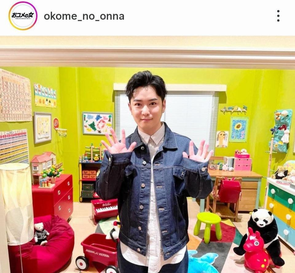 役柄からは印象がらり。番宣でテレビ出演した千葉雄大。「おコメの女」公式インスタグラム＠ｏｋｏｍｅ＿ｎｏ＿ｏｎｎａより
