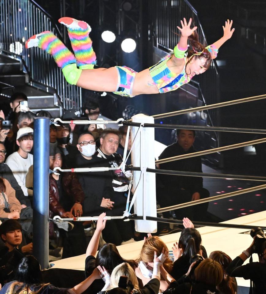 プロレス「スターダム」で再デビューを果たしたフワちゃん＝２５年１２月