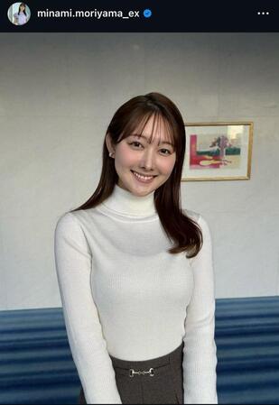 森山みなみアナのインスタグラム＠ｍｉｎａｍｉ．ｍｏｒｉｙａｍａ＿ｅｘから
