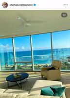 　ハワイの自宅。２４年８月１１付の鶴瓶のインスタグラム＠ｓｈｏｆｕｋｕｔｅｉｔｓｕｒｕｂｅより