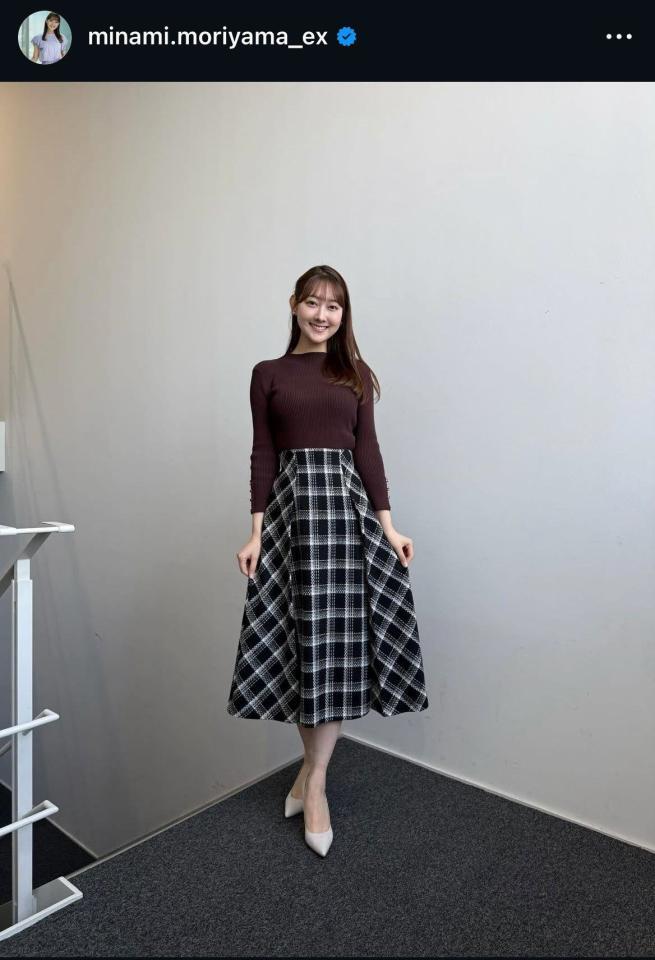 森山みなみアナのインスタグラム＠ｍｉｎａｍｉ．ｍｏｒｉｙａｍａ＿ｅｘから