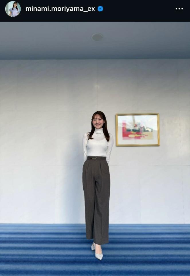 森山みなみアナのインスタグラム＠ｍｉｎａｍｉ．ｍｏｒｉｙａｍａ＿ｅｘから