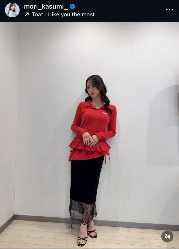 森香澄のインスタグラム＠ｍｏｒｉ＿ｋａｓｕｍｉ＿から