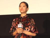 　「映画ラストマン　－ＦＩＲＳＴ　ＬＯＶＥ－」の大ヒット御礼舞台あいさつに登壇した當真あみ