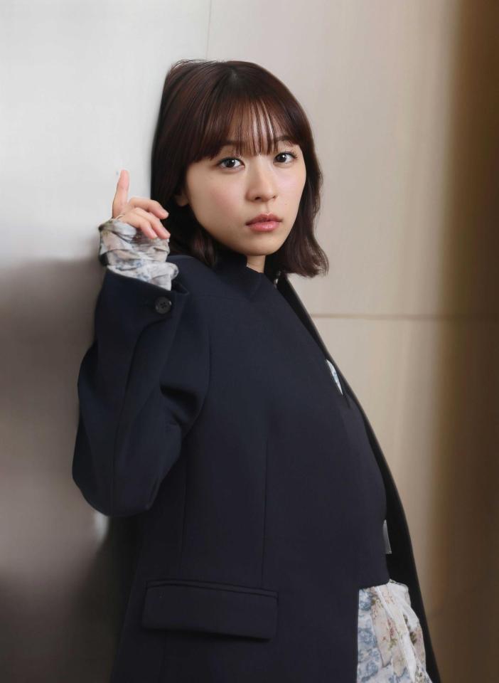 　ドラマ「テミスの不確かな法廷」で好演を見せる鳴海唯（撮影・石井剣太郎）