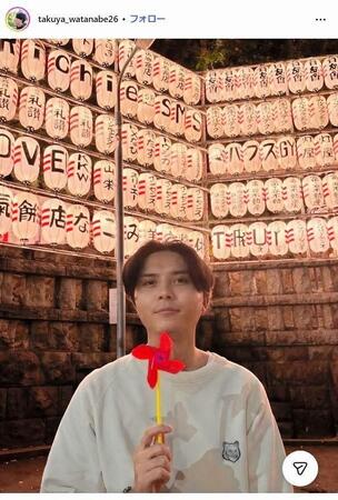 渡辺拓弥のインスタグラム＠ｔａｋｕｙａ＿ｗａｔａｎａｂｅ２６から