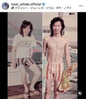 若き日の父・石田純一。いしだ壱成のインスタグラム＠ｉｓｓｅｉ＿ｉｓｈｉｄａ．ｏｆｆｉｃｉａｌ（１月１４日付）より