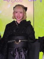 イベントで振り袖姿を披露した川中子奈月心