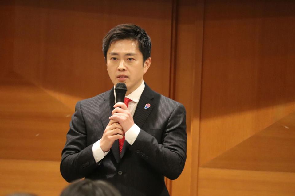 全体会議に出席した吉村洋文大阪府知事
