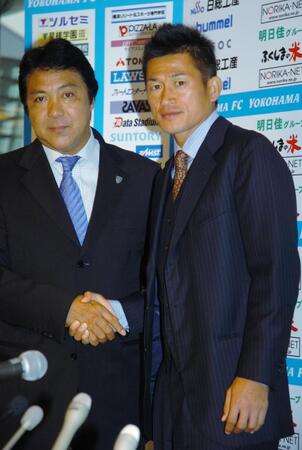 シドニーＦＣにレンタル移籍が決まった三浦知良＝０５年