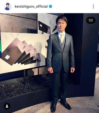 ５９歳の現在も変わらないイケメン。石黒賢のインスタグラム＠ｋｅｎｉｓｈｉｇｕｒｏ＿ｏｆｆｉｃｉａｌ（２５年１２月２３日付）より 