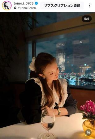 フリフリがよく似合う。板野友美のインスタグラム＠ｔｏｍｏ．ｉ＿０７０３（１月１６日付）より