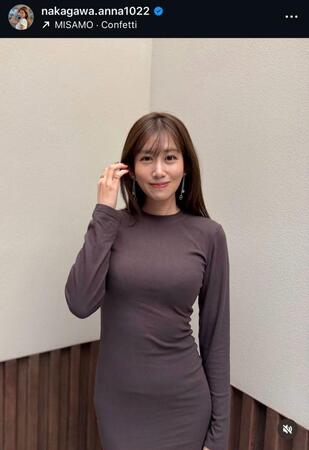 中川安奈アナウンサーのインスタグラム＠ｎａｋａｇａｗａ．ａｎｎａ１０２２から