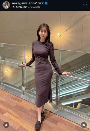 中川安奈アナウンサーのインスタグラム＠ｎａｋａｇａｗａ．ａｎｎａ１０２２から