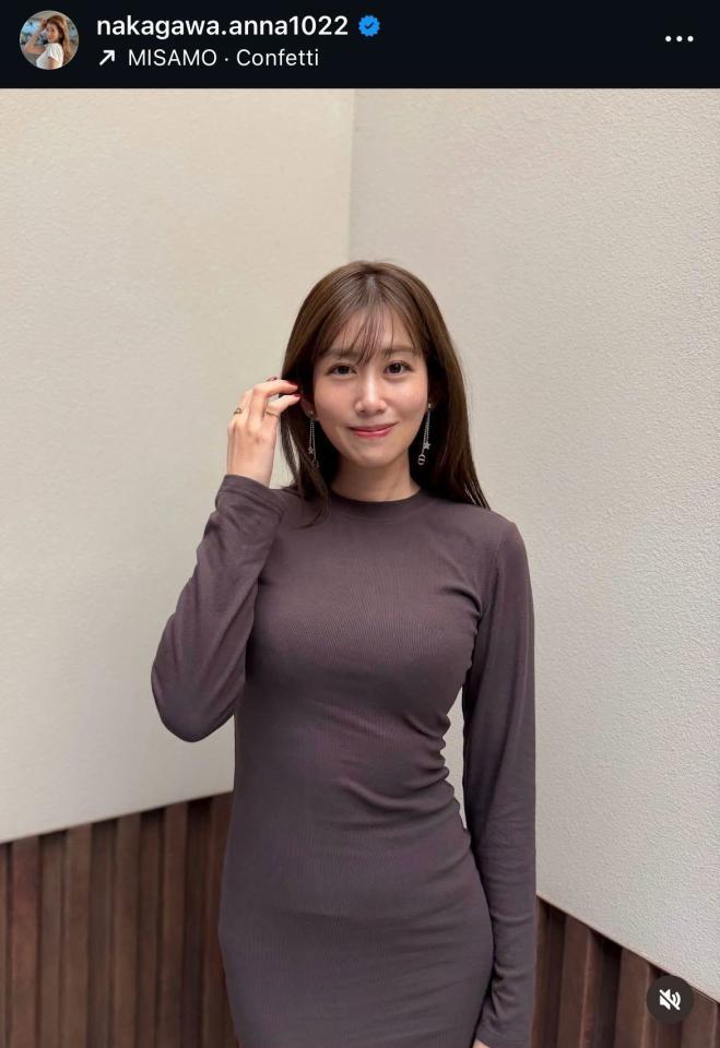 中川安奈アナウンサーのインスタグラム＠ｎａｋａｇａｗａ．ａｎｎａ１０２２から