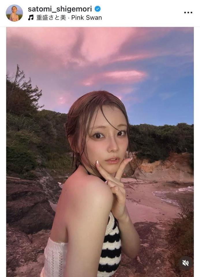 重盛さと美のインスタグラム＠ｓａｔｏｍｉ＿ｓｈｉｇｅｍｏｒｉから