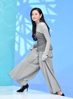 ドラマ「科捜研の主婦」記者会見に登場した島袋寛子＝１月