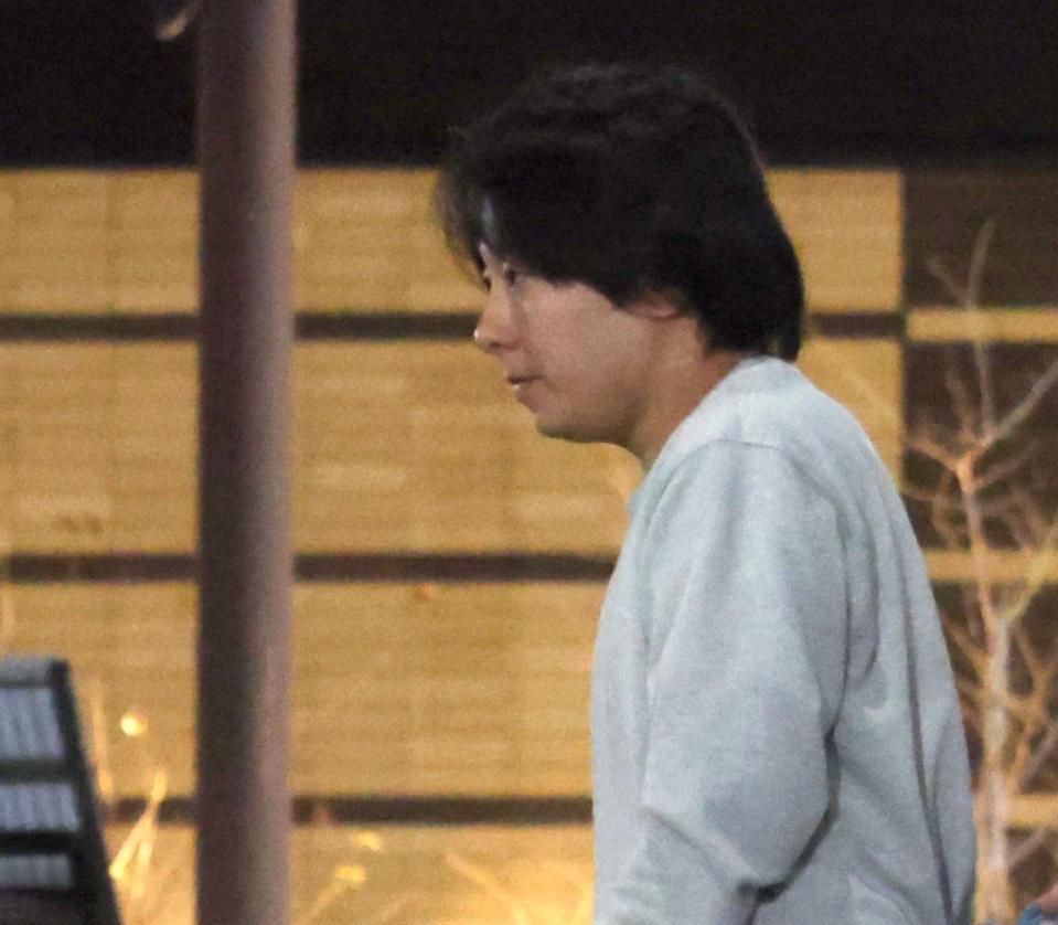 警察署に戻った中村鶴松容疑者＝東京・蔵前警察署（撮影・西岡正）