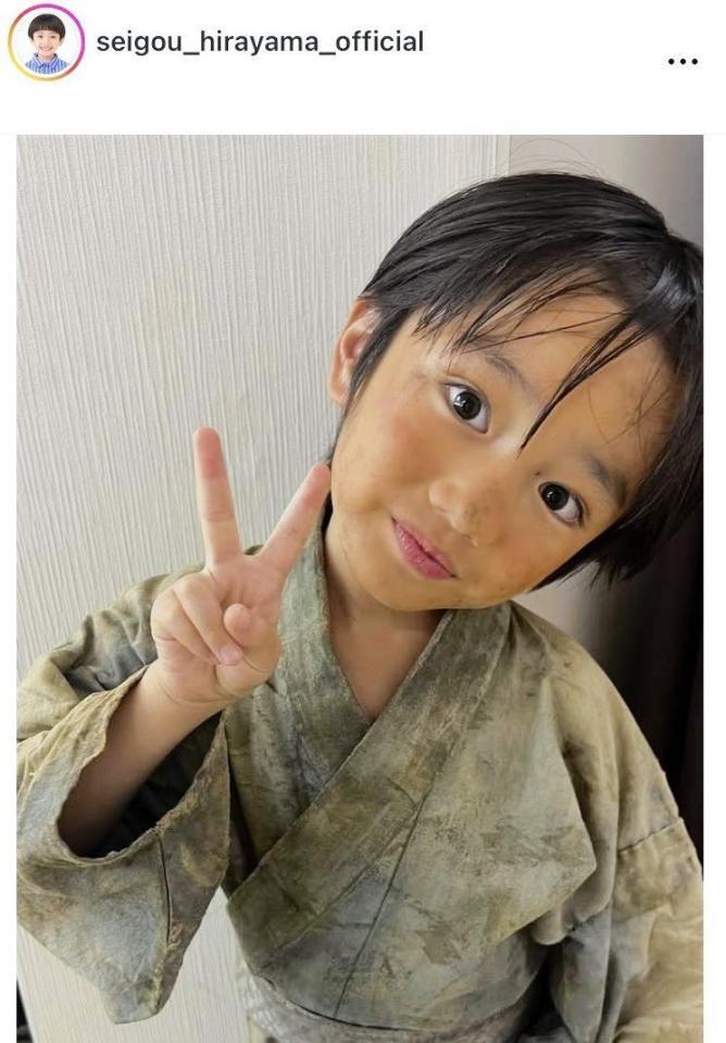 「豊臣兄弟！」小一郎の幼少役での出演を報告した平岡正剛のインスタグラム＠ｓｅｉｇｏｕ＿ｈｉｒａｙａｍａ＿ｏｆｆｉｃｉａｌより