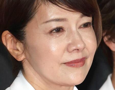 涙ながらに感謝を伝える沢口靖子（撮影・石井剣太郎）