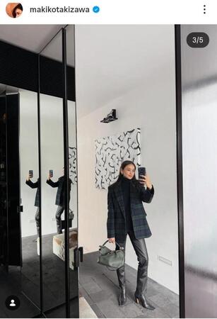 これが自宅！滝沢眞規子のインスタグラム＠ｍａｋｉｋｏｔａｋｉｚａｗａ（１月１５日付）より