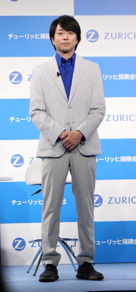 新ＣＭ発表会に登場した櫻井翔