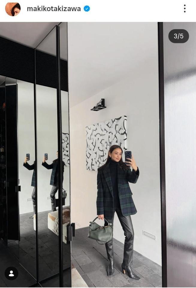 これが自宅！滝沢眞規子のインスタグラム＠ｍａｋｉｋｏｔａｋｉｚａｗａ（１月１５日付）より