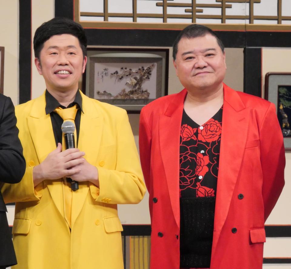 取材に応じた吉田裕（左）と川畑泰史