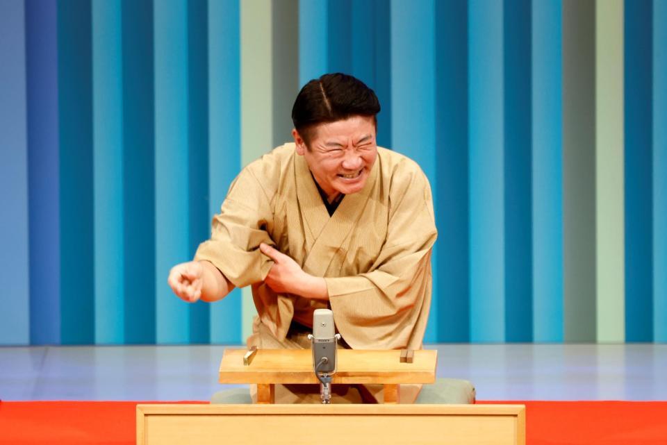 落語で爆笑をさらった桂三度＝東京・ＩＭＭ　ＴＨＥＡＴＥＲ