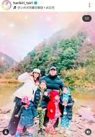 平愛梨のインスタグラム＠ｈａｒｉｋｉｒｉ＿ｔａｉｒｉ（１月３日付）より 