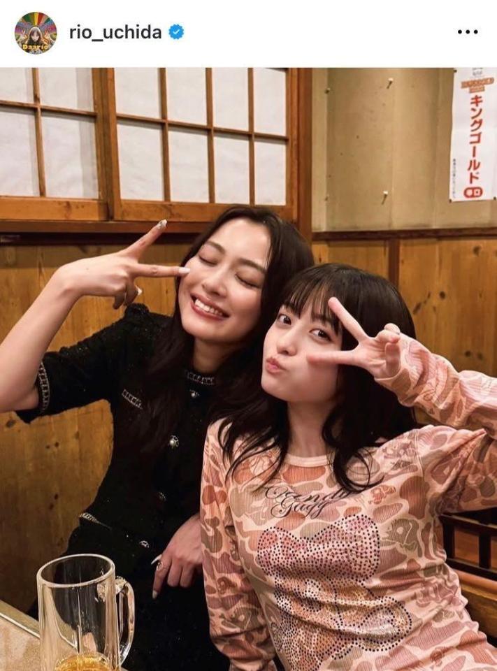 内田理央のインスタグラム＠ｒｉｏ＿ｕｃｈｉｄａから
