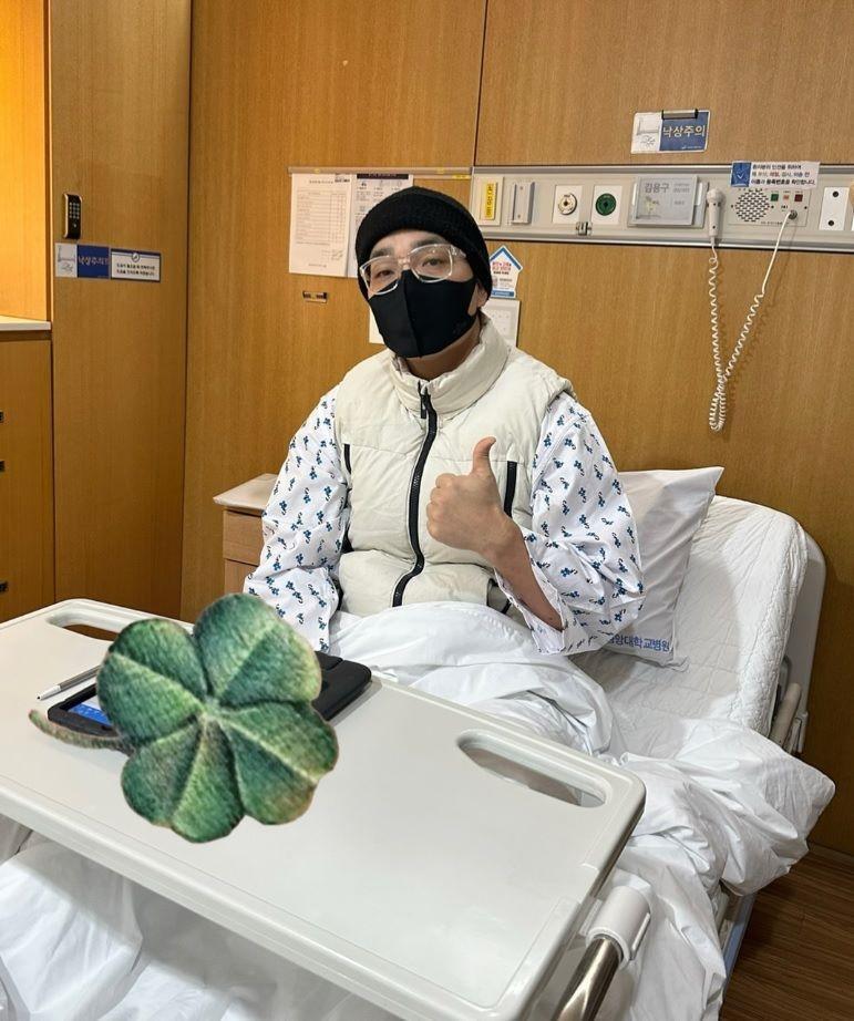 ハ・ドグォンの公式インスタグラム＠ｈａｄｏｋｗｏｎ２０１８より　入院と手術を報告した俳優のハ・ドグォン