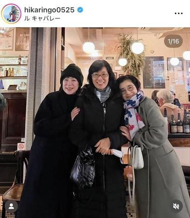 左から西田尚美、清水美砂、石田ひかり。石田のインスタグラム＠ｈｉｋａｒｉｎｇｏ０５２５（１月２２日付）より