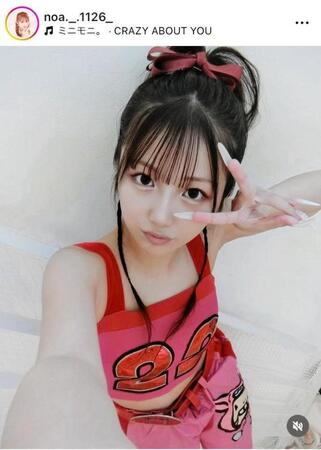 さすがのそっくりぶり！希空のインスタグラム＠ｎｏａ．＿．１１２６＿より