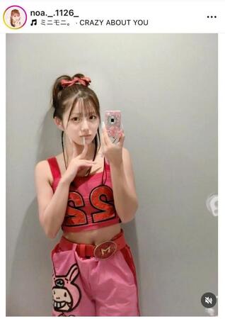 さすがのそっくりぶり！希空のインスタグラム＠ｎｏａ．＿．１１２６＿より