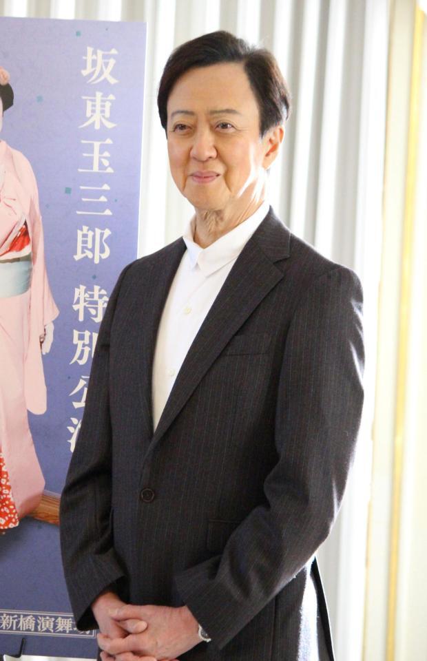 取材に応じた坂東玉三郎