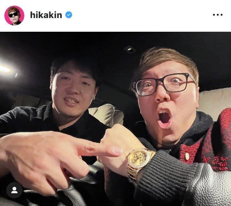 ヒカキンのインスタグラム（＠ｈｉｋａｋｉｎ）から