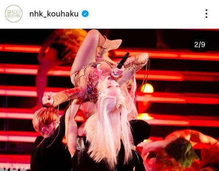 圧巻のちゃんみなのステージ。ＮＨＫ紅白の公式インスタグラム＠ｎｈｋ＿ｋｏｕｈａｋｕより 