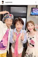 昨年９月２３日のコンサートではいだしょうこ（右）と。関沢圭司さん（左）のインスタグラム＠ｋｅｉｊｉ５５５５５より 