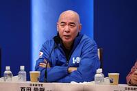 党首討論会で発言する日本保守党の百田尚樹代表（代表撮影）