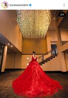 昨年、挙式したことを報告した１月２０日付の近藤夏子アナのインスタグラム＠ｋｏｎｄｏｋａｋｏ０８０４より