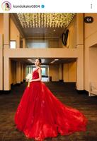 昨年、挙式したことを報告した１月２０日付の近藤夏子アナのインスタグラム＠ｋｏｎｄｏｋａｋｏ０８０４より