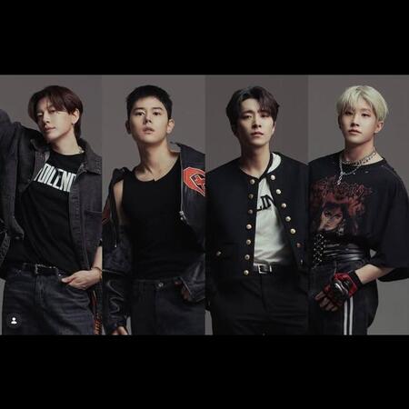 韓国制作会社・アートワンハウスの公式インスタグラム＠ａｒｔｏｎｅ＿ｃｏｍｐａｎｙより　ミュージカル「ドリームハイ２」で主演を務めた（左から）ＳＥ７ＥＮ、ＺＥ：Ａのドンジュン、ＧＯＴ７のヨンジェ、ＡＳＴＲＯのジンジン