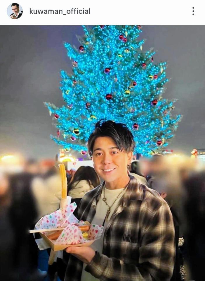 次男・桑野将春を紹介した桑野信義のインスタグラム＠ｋｕｗａｍａｎ＿ｏｆｆｉｃｉａｌより