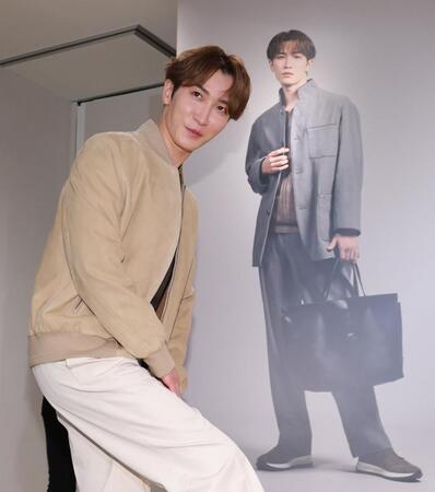 ブランドアンバサダーに就任したＳｎｏｗ　Ｍａｎの渡辺翔太（撮影・西岡正）