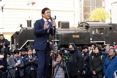 第一声をあげた国民民主党・玉木雄一郎代表（撮影・高石航平）