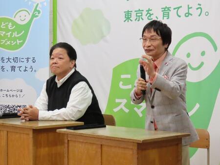 特別授業を行った（左から）伊集院光、尾木直樹氏