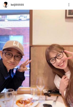 親交があった元「うたのおねえさん」はいだしょうこと。昨年１０月１４日付の関沢圭司さんのインスタグラムｋｅｉｊｉ５５５５５より