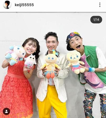 最後の投稿となった昨年１０月３０日付の関沢圭司さん（右）のインスタグラム＠ｋｅｉｊｉ５５５５５より。同２６日に和歌山でのコンサート出演を笑顔で報告していた